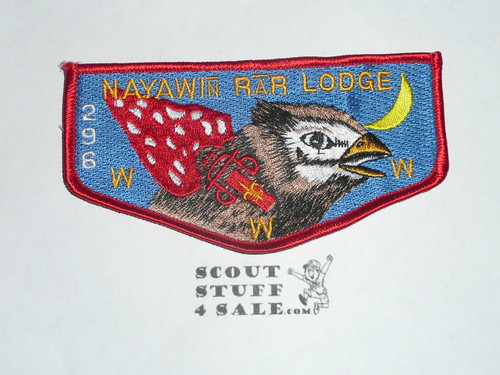 Order of the Arrow Lodge #296 Nayawin Rar s26 Flap Patch