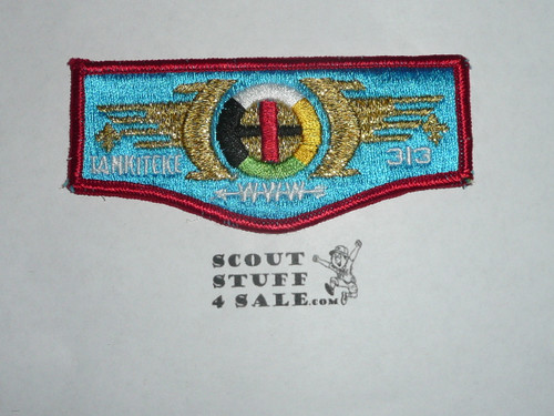Order of the Arrow Lodge #313 Tankiteke s3 Flap Patch