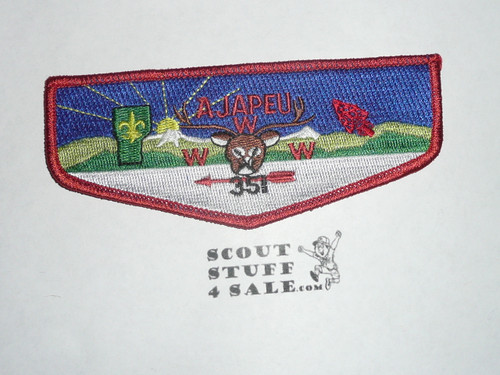 Order of the Arrow Lodge #351 Ajapeu s17 Flap Patch