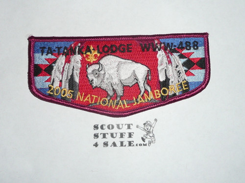 Order of the Arrow Lodge #488 Ta Tanka 2005 National Jamboree Flap Patch