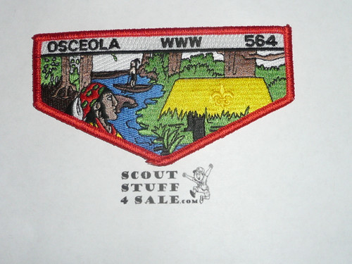 Order of the Arrow Lodge #564 Osceola s26 Flap Patch