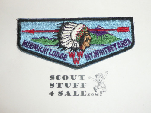 Order of the Arrow Lodge #102 Mirimichi s1 Flap Patch