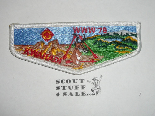 Order of the Arrow Lodge #78 Kwahadi s13 Flap Patch