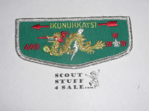 Order of the Arrow Lodge #498 Ikunuhkatsi f3 Flap Patch