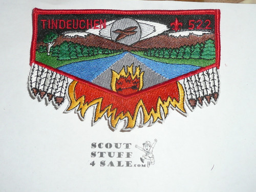 Order of the Arrow Lodge #522 Tindeuchen s6 Flap Patch