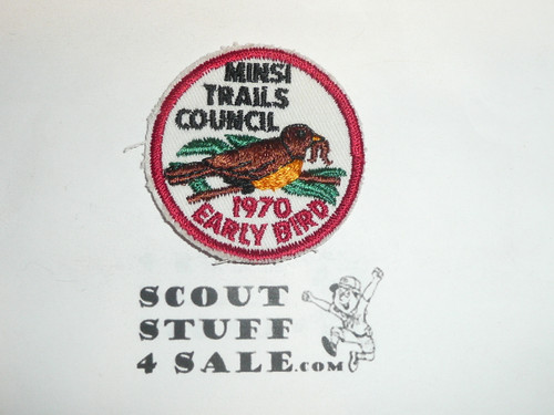 Minsi Trails Council 1970 Early Bird Patch