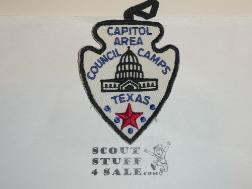 Capitol Area Council Scout Camps c/e Twill Patch, fabric loop