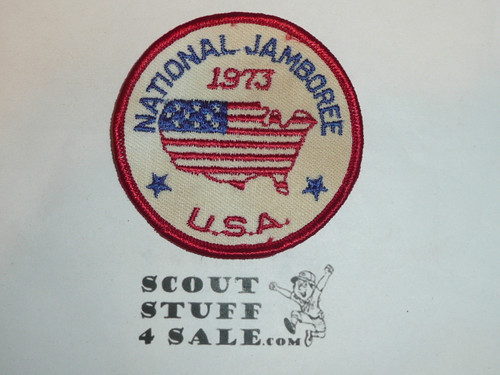 1973 National Jamboree Patch, Obscure, twill discoloration