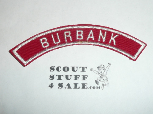 BURBANK Red and White Community Strip