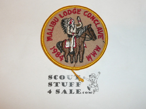 Order of the Arrow Lodge #566 Malibu 1984 Conclave STAFF Patch - Scout