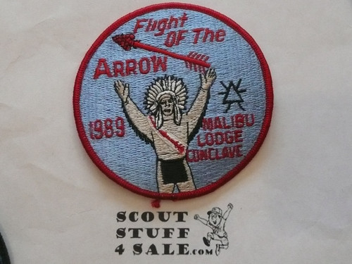 Order of the Arrow Lodge #566 Malibu 1989 Conclave Patch - Scout