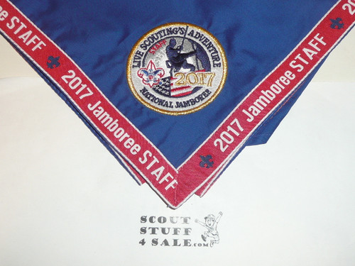 2017 National Jamboree Official STAFF Neckerchief, embroidered and piped