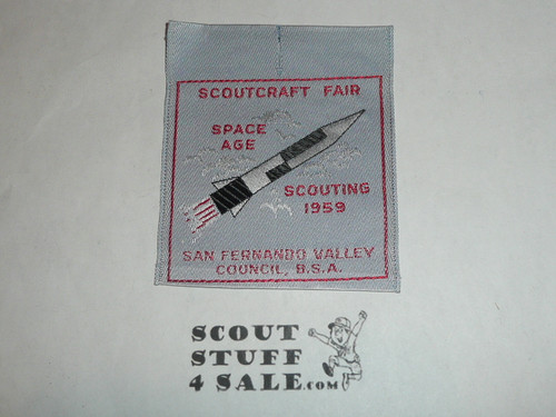 San Fernando Valley Council 1959 Scoutcraft Fair Woven Patch