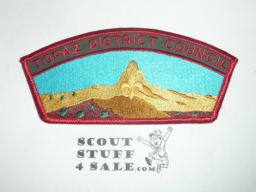 Utah National Parks Council ta40 CSP - Topaz District Council Historical Issue
