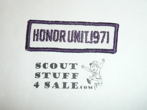Lake Arrowhead Scout Camps, Honor Unit Segment Patch, 1971