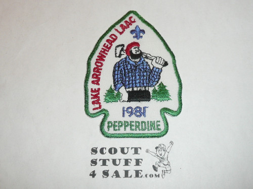 Lake Arrowhead Scout Camps, Camp Pepperdine Patch, 1981