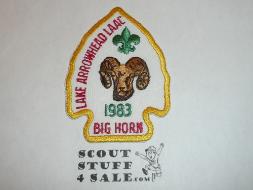 Lake Arrowhead Scout Camps, Camp Big Horn Patch, 1983