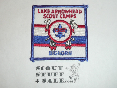 Lake Arrowhead Scout Camps, Camp Big Horn Patch, 1987
