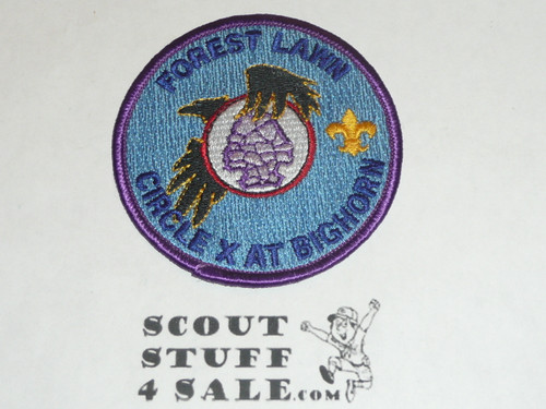 Forest Lawn Scout Reservation, Camp Big Horn / Circle X Patch, LAAC, 1996