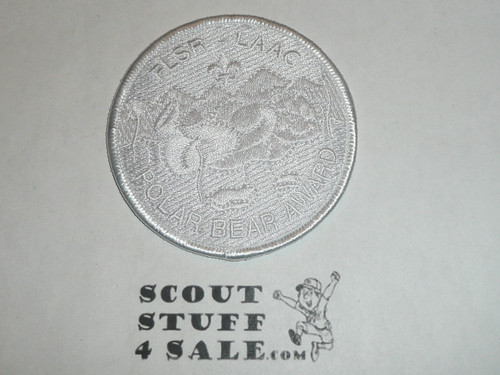 Forest Lawn Scout Reservation, PROTOTYPE Polar Bear Award Patch, ghost, LAAC