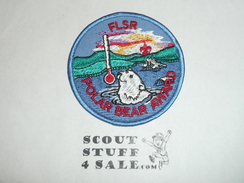 Forest Lawn Scout Reservation, Polar Bear Award Patch, Bear swimming, LAAC