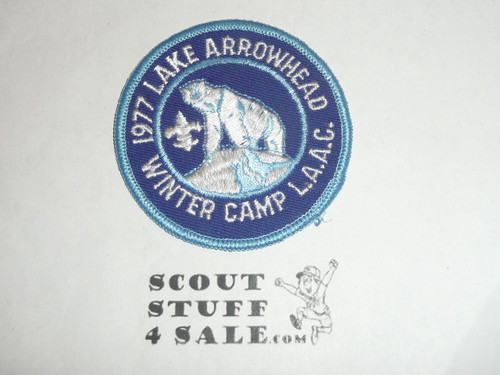 Lake Arrowhead Scout Camps, Winter Camp Patch, LAAC, 1977