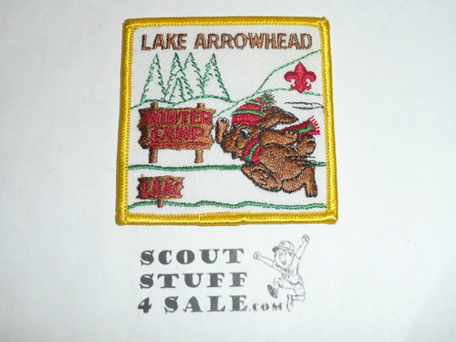 Lake Arrowhead Scout Camps, Winter Camp Patch, LAAC, 1982