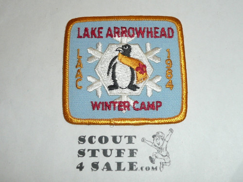 Lake Arrowhead Scout Camps, Winter Camp Patch, LAAC, 1984