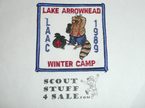 Lake Arrowhead Scout Camps, Winter Camp Patch, LAAC, 1989