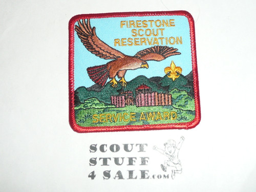 Firestone Scout Reservation Patch, Service Award
