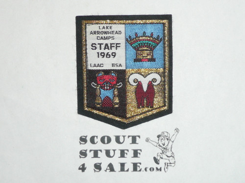 Lake Arrowhead Scout Camps, STAFF Patch, 1969