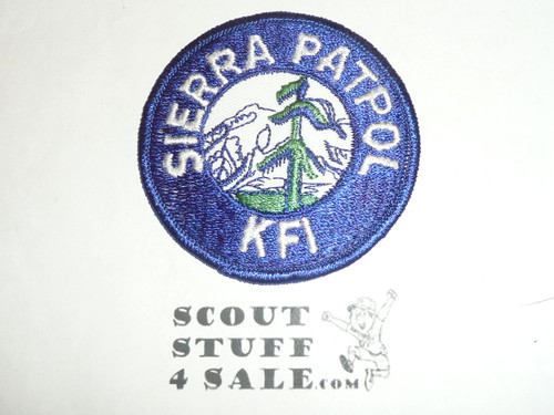 KFI-TV Boy Scout Sierra Patrol Patch, Los Angeles Area Council