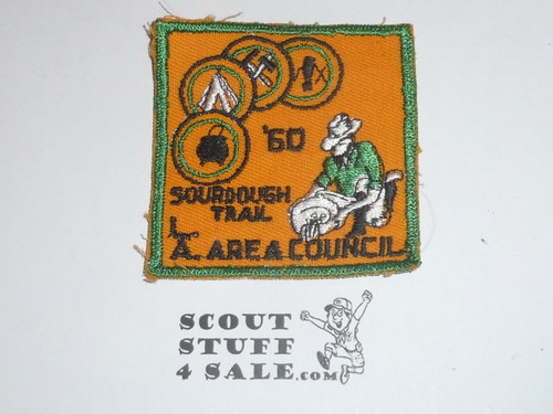 Sourdough Trail twill Patch, Los Angeles Area Council, 1960