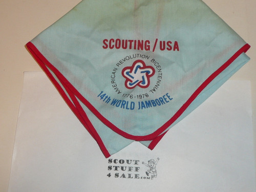 1975 Boy Scout World Jamboree USA Contingent Neckerchief, used