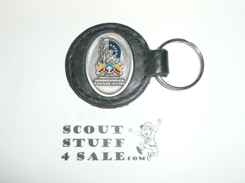 2003 Boy Scout World Jamboree USA Contingent Leather Key Chain