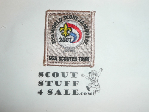 2007 Boy Scout World Jamboree USA Scouter Tour Continent small Patch