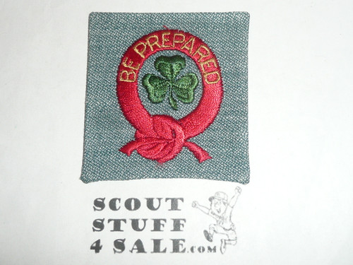 1940's Girl Scout Curved Bar Patch, Scarce