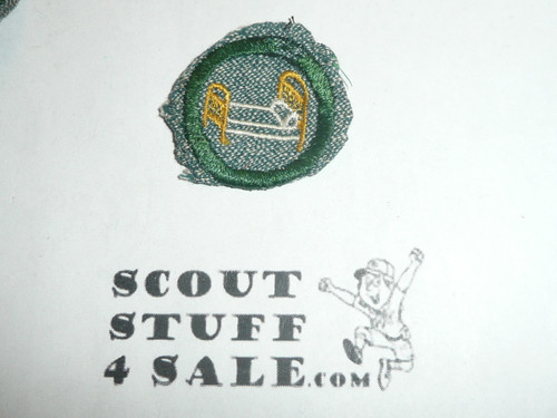 1930's Girl Scout Home Nursing Proficiency Badge Patch, sewn