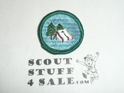 1960's Girl Scout Troop Camper Proficiency Badge Patch, sewn