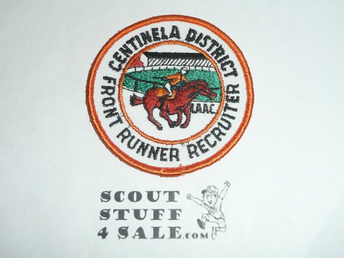 Centinela District Front Runner Recruiter Patch, Los Angeles Area Council, Boy Scout