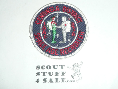 Centinela District Space Age Recruiter Patch, Los Angeles Area Council, Boy Scout