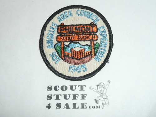 Centinela District Philmont Scout Ranch Contingent Patch, 1965, sewn, Los Angeles Area Council, Boy Scout