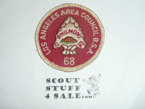 Centinela District Philmont Scout Ranch Contingent Patch, 1968, sewn, Los Angeles Area Council, Boy Scout