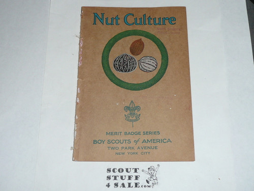 Nut Culture Merit Badge Pamphlet, Type 3, Tan Cover, 2-39 Printing