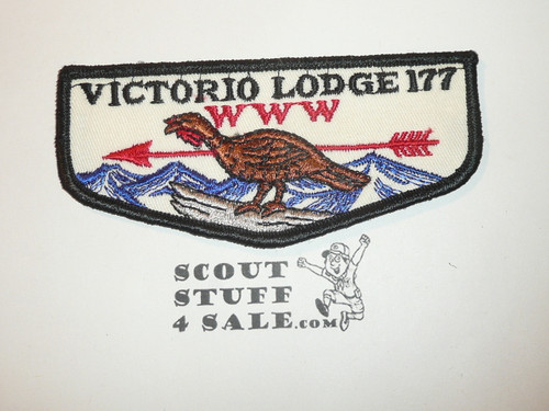 Order of the Arrow Lodge #177 Victorio f1 First Flap Patch - RARE and authentic