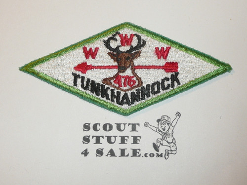 Order of the Arrow Lodge #476 Tunkhannock x3 Patch - Boy Scout