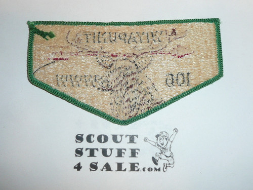 Order of the Arrow Lodge #106 Wiyapunit s1a Flap Patch