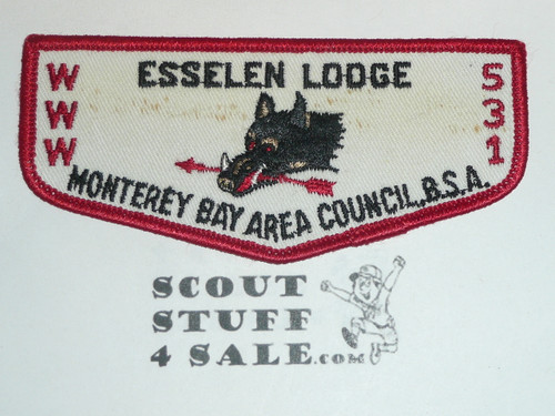 Order of the Arrow Lodge #531 Esselen f1b First Flap Patch