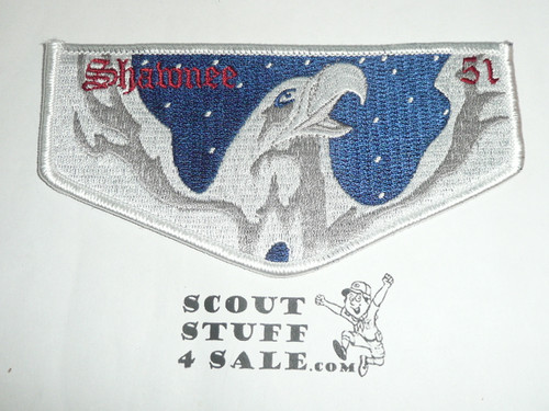 Order of the Arrow Lodge #51 Shawnee s17 2002 NOAC Flap Patch