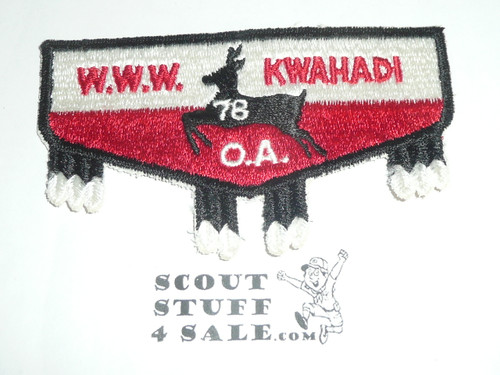 Order of the Arrow Lodge #78 Kwahadi s1d Flap Patch